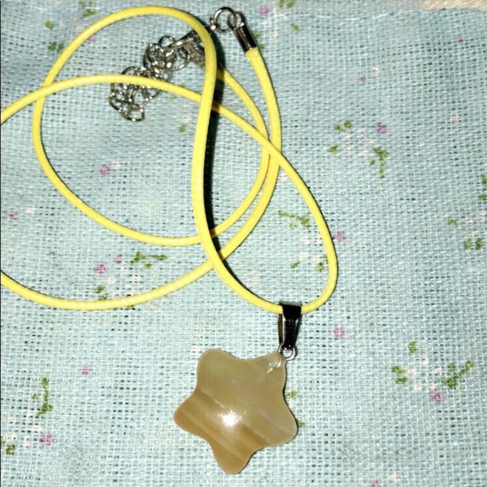 Agate star pendant